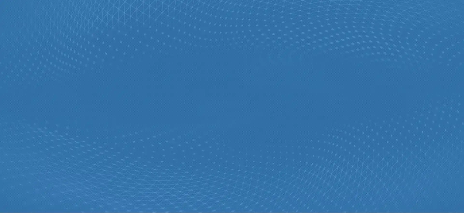Abstract blue background with a faint dotted mesh.